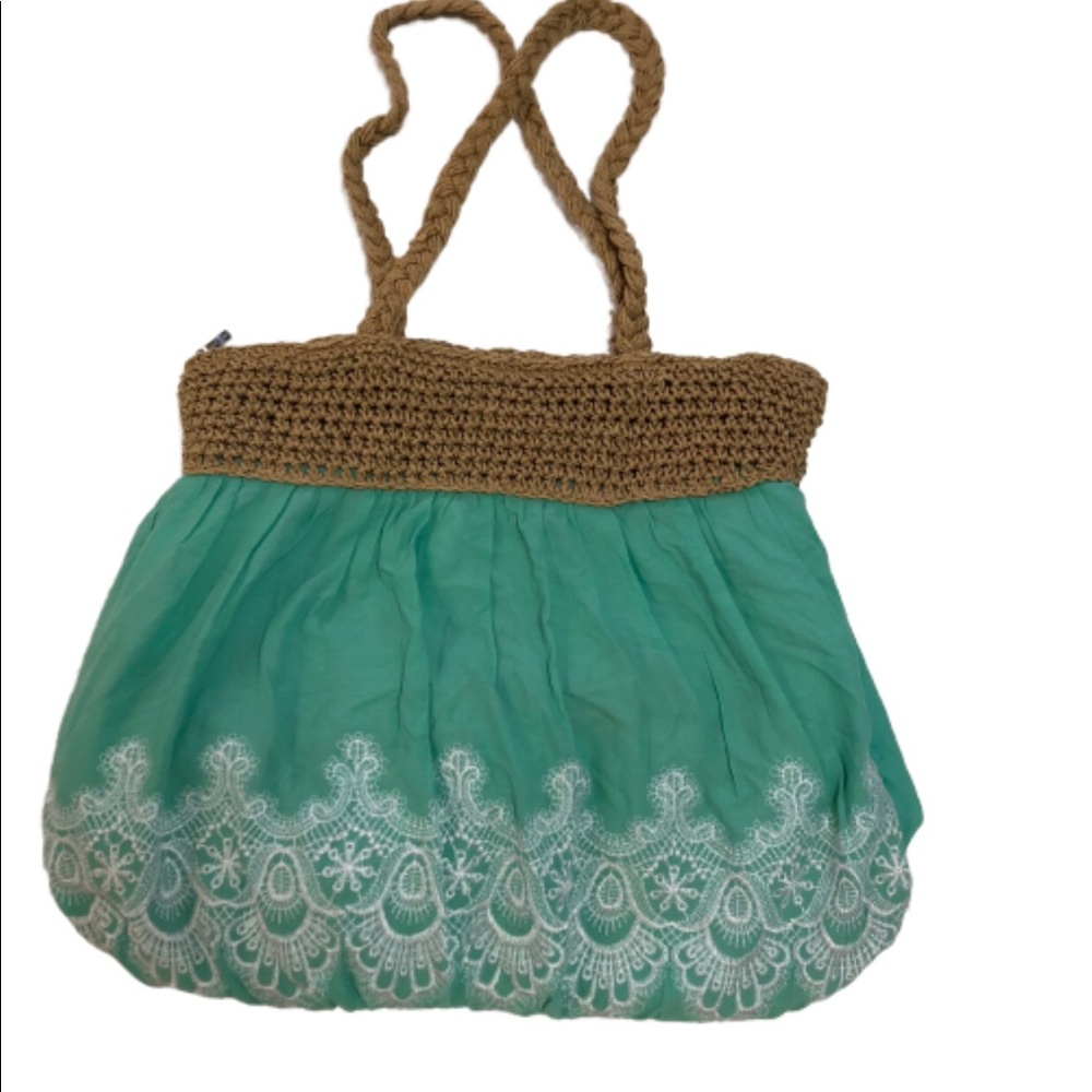 cute bag with design green